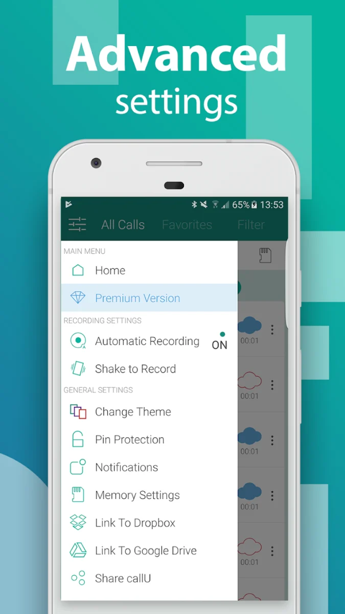 مراجعة كيفية إدارة التسجيل التلقائي للمكالمات في تطبيق Automatic Call Recorder 2 تطبيق Automatic Call Recorder