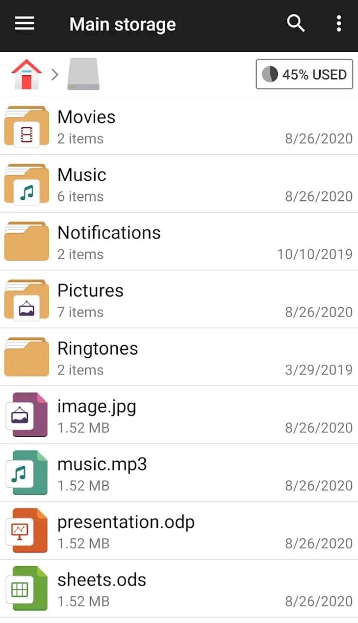 مراجعة تطبيق File Manager: أداة مثالية لإدارة الملفات على الأجهزة الذكية 2 تطبيق File Manager