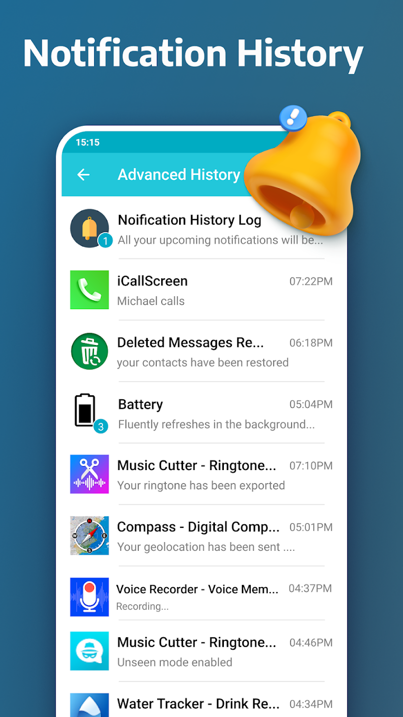 مراجعة تطبيق Notification・استرداد الإخطارات : لا تفقد إشعاراتك المهمة بعد اليوم 4 تطبيق Notification