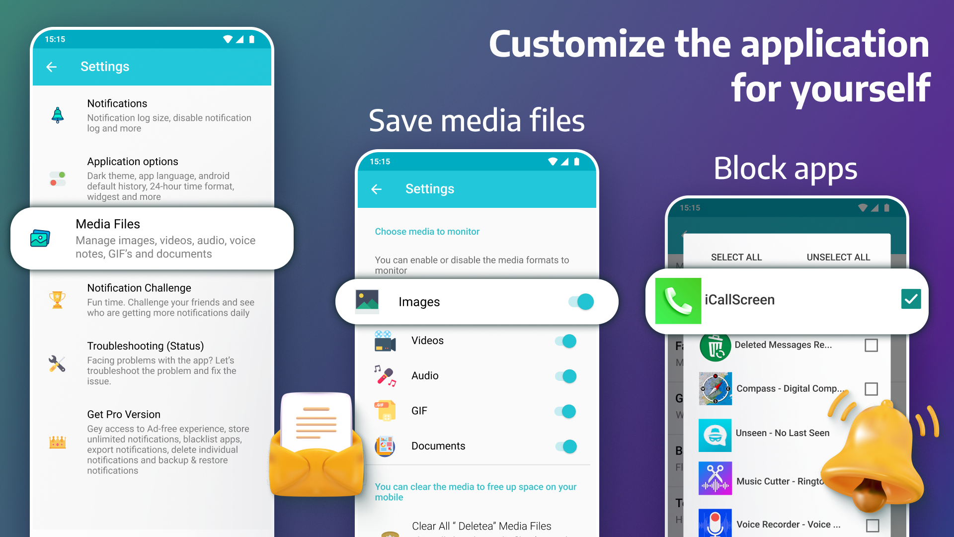 مراجعة تطبيق Notification・استرداد الإخطارات : لا تفقد إشعاراتك المهمة بعد اليوم 3 تطبيق Notification