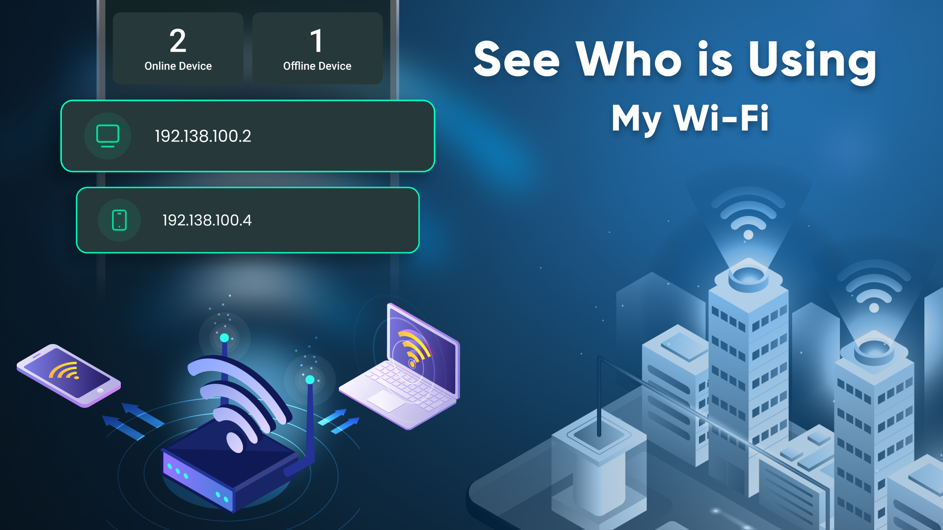 مراجعة تطبيق WiFi Password Show : أداة شاملة لإدارة شبكات الواي فاي واختبار سرعة الإنترنت 3 تطبيق WiFi Password Show